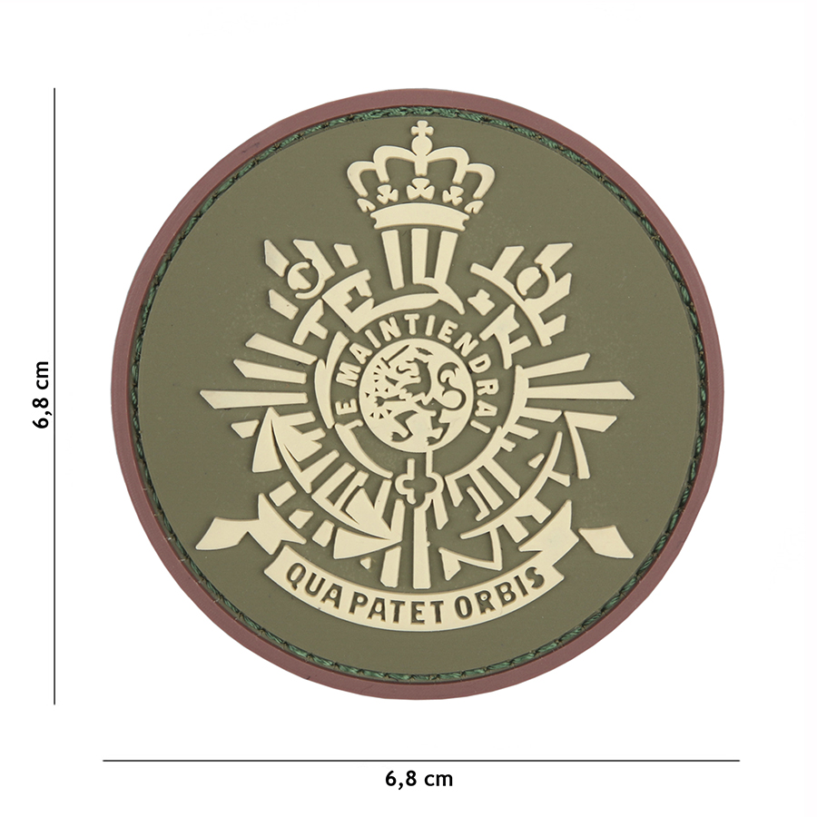 Patch PVC Corps Mariniers vert/coyote