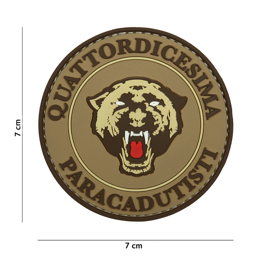 Patch PVC Paracadutisti coyote