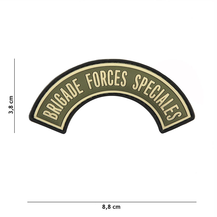 Patch PVC Brigade Forces Speciales vert