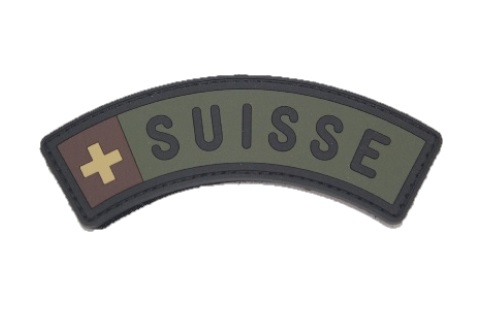 Patch PVC Armée Suisse vert