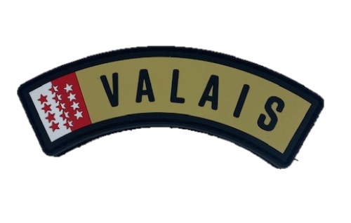 Patch PVC Valais rouge/beige