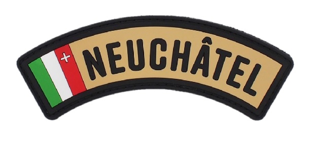 Patch PVC Neuchâtel rouge/beige