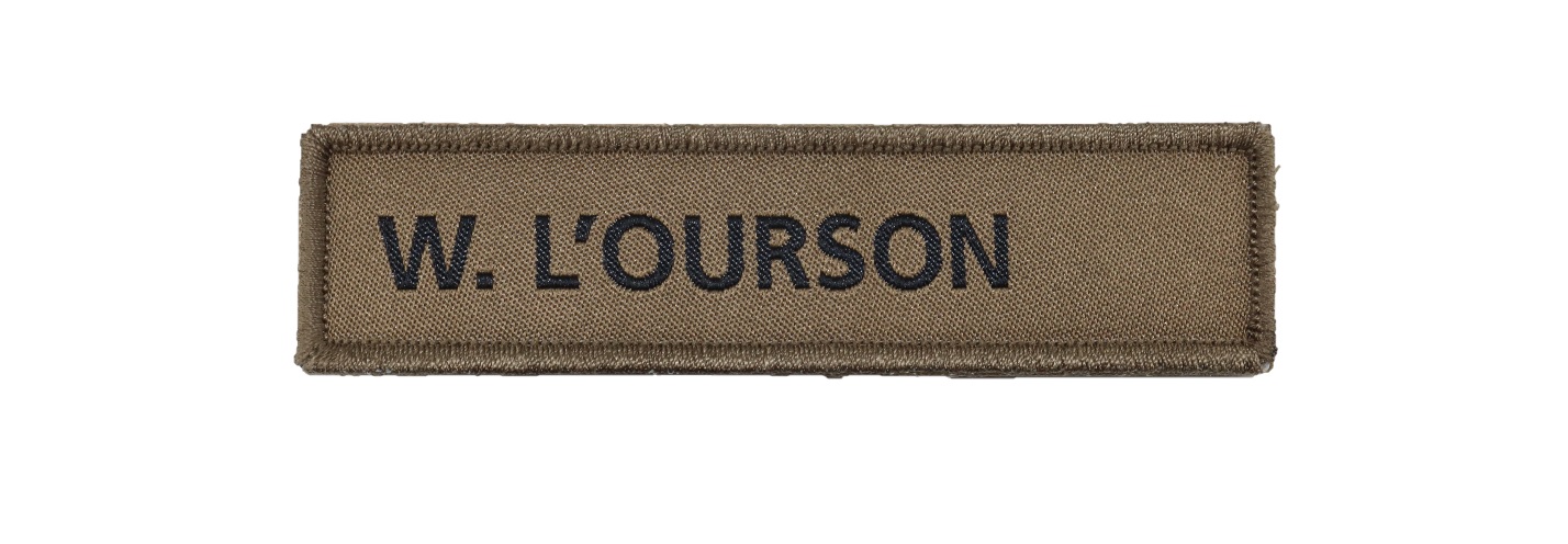 Patch Tissé W.L OURSON