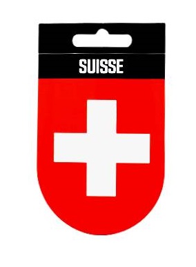 Autocollant blason du drapeau suisse