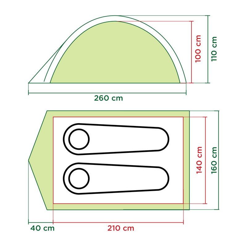 Tente CAMPINGAZ Darwin 2