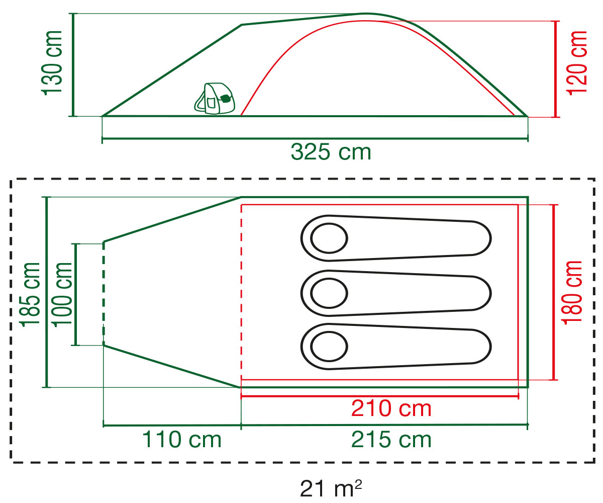 Tente CAMPINGAZ Darwin 3+