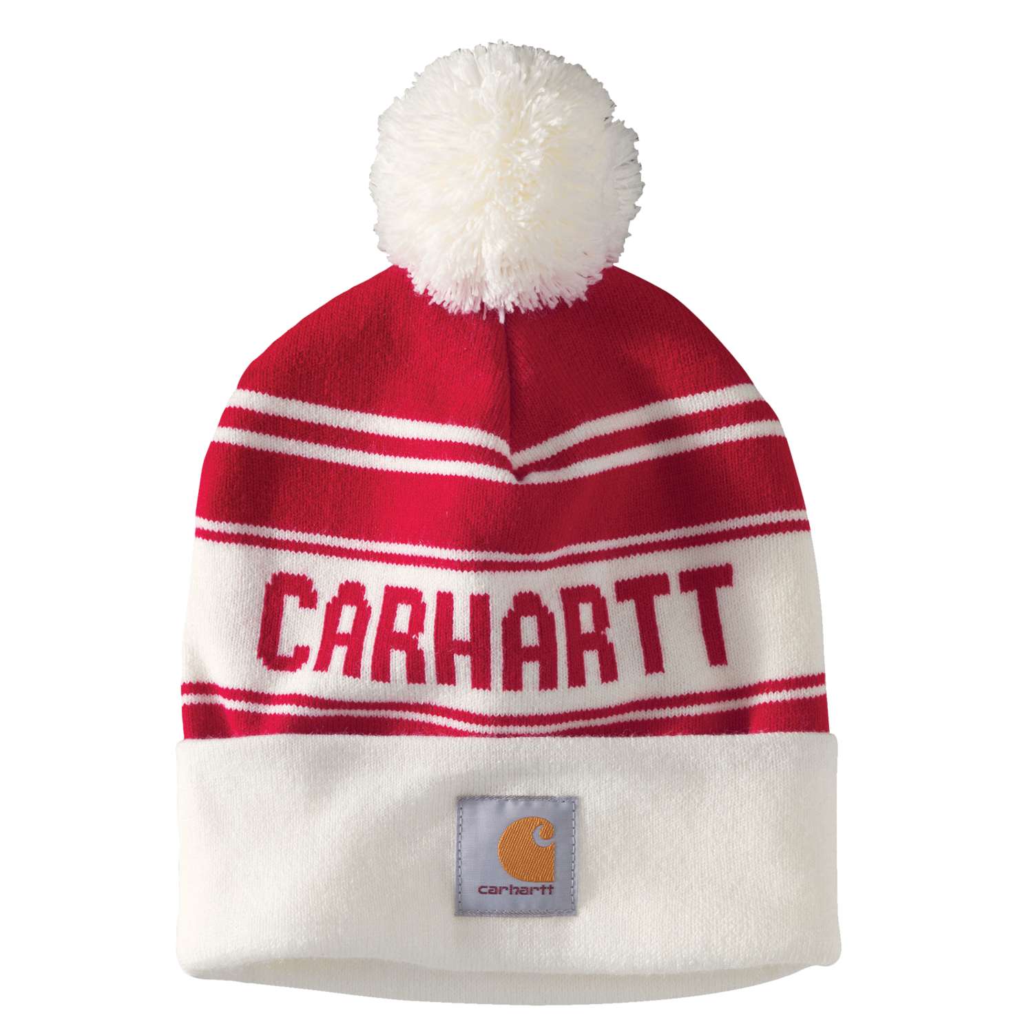 Bonnet CARHARTT Beanie Logo rouge/blanc