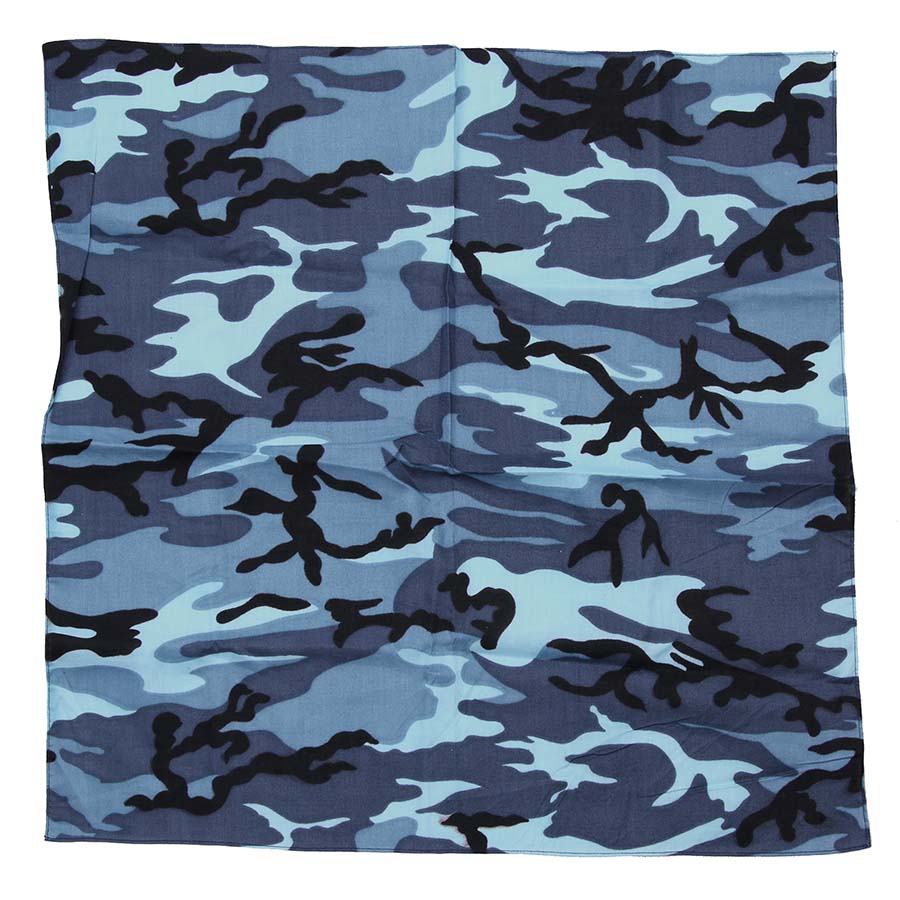 Bandana camo bleu