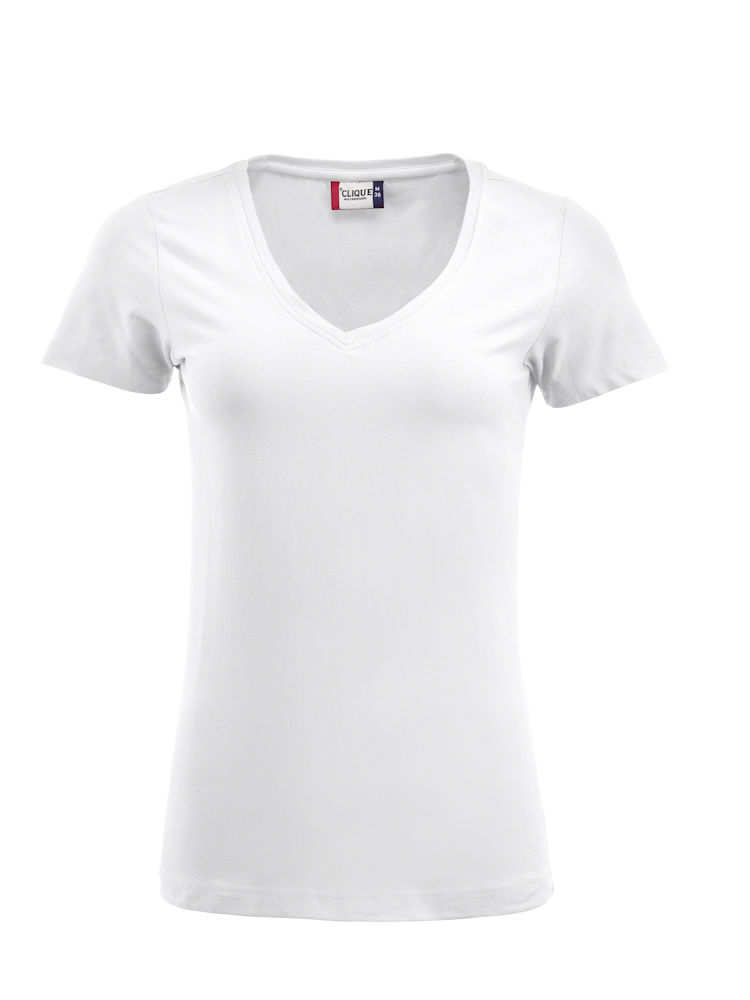 T-shirt CLIQUE Arden col V - femme