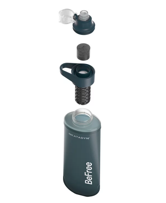 Gourde souple BeFree 0.5l charbon actif