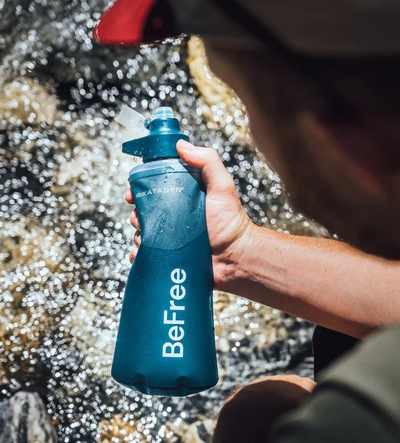 Gourde souple BeFree 1l à charbon actif